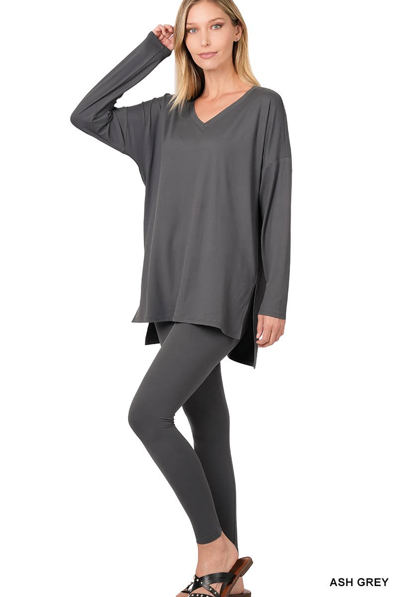 Lazy Days LS Set: ASH GREY