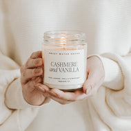 Cashmere and Vanilla 9 oz Soy Candle