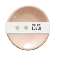 Ceramic Ring Dish & Earrings -You Are Loved