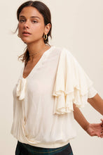Rachel Tie Blouse: Cream