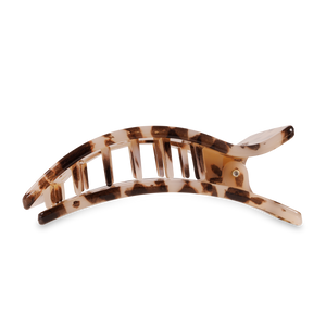 Flat Rectangle Hair Clip | Large | Blonde Tortoise