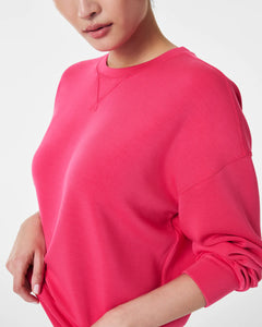 Spanx Air Essentials Crew-CERISE PINK