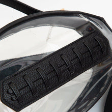 Clear Gameday Football Stitch Detail Crossbody Bag: Black