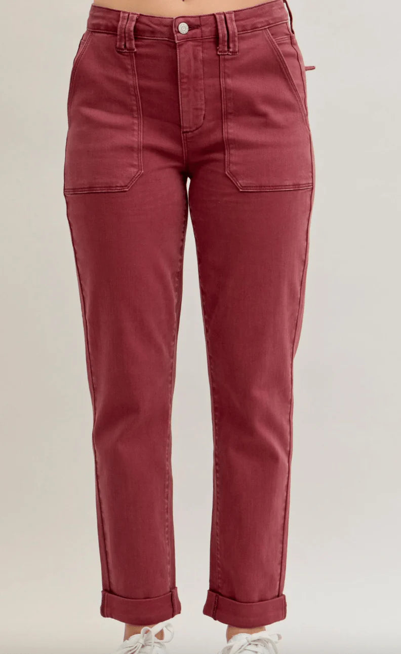 Judy Blue Aurora Cuffed Jeans