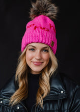 Pink & Red Ho Ho Ho Pom Hat