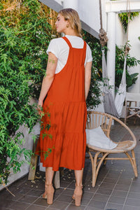Cassie Dress: Rust