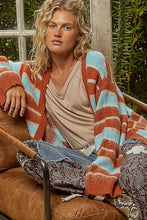 Monica Cardigan-Brick Multi