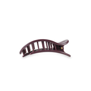 Round Flat Hair Clip | Small | Burgundy Bliss