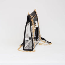 Clear Gameday Crossbody Bag With Sunglasses Holder: Red