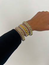 NEW WATCH BAND BRACELETS!: DIAMOND THIN TWO TONED BRACELET