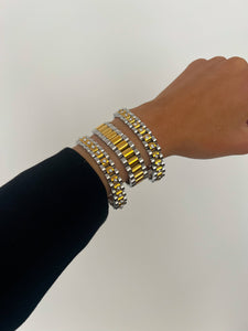 NEW WATCH BAND BRACELETS!: DIAMOND THIN TWO TONED BRACELET