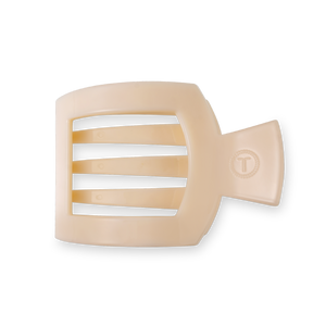 Square Flat Hair Clip | Medium | Almond Beige
