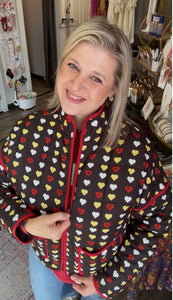 KC Heart Quilted Jacket