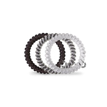 Spiral Hair Coils | Small | Silver Flames Hair TiesTT-S-460