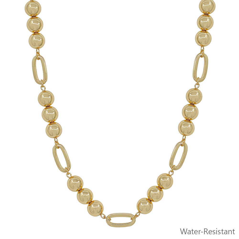 Gold Beaded Necklace