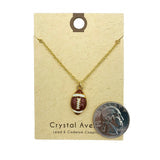 Enamel Football Necklace