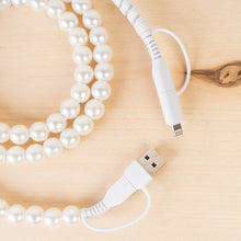4-in-1 Beaded Charging Cord-Pearl