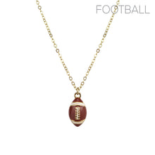 Enamel Football Necklace