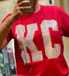 KC Bling Tee-Red