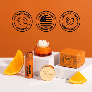 Poppy & Pout Lip Balm- Orange Blossom