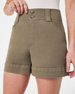 Spanx Stretch Twill Trouser Short -Olive