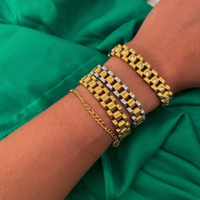Gold Diamond Watch Band Bracelet