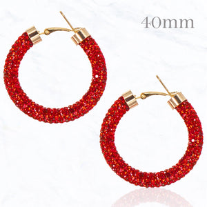 Glitter Hoop-Red