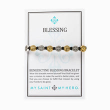 Benedictine Blessing Bracelet - Mixed: White / Gold Plated