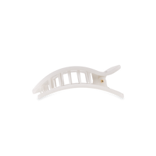 Flat Rectangle Hair Clip | Small | Coconut White