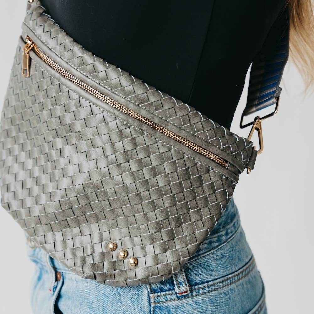 Westlyn Woven Bum Bag: Gray