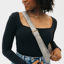 Waverly Woven Sling Bag: Gray