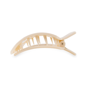 Square Flat Hair Clip | Medium | Almond Beige