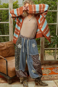 Monica Cardigan-Brick Multi