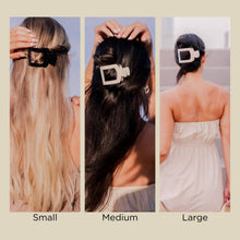 Square Flat Hair Clip | Medium | Almond Beige