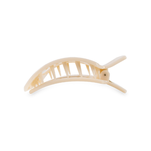 Square Flat Hair Clip | Small | Almond Beige
