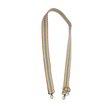 Guitar Strap-Rainbow Cheveron