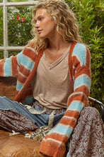 Monica Cardigan-Brick Multi