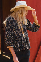 Donna Top: Black Multi