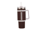 Football  Rhinestone 40 oz Tumbler Cup