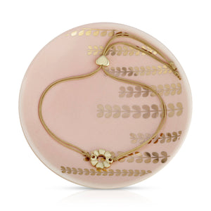 Bracelet + Dish Set - Best Mom Ever - Round dish/Card Box