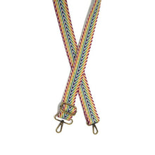 Guitar Strap-Rainbow Cheveron