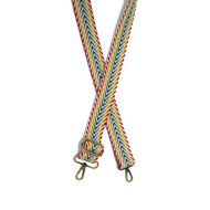 Guitar Strap-Rainbow Cheveron