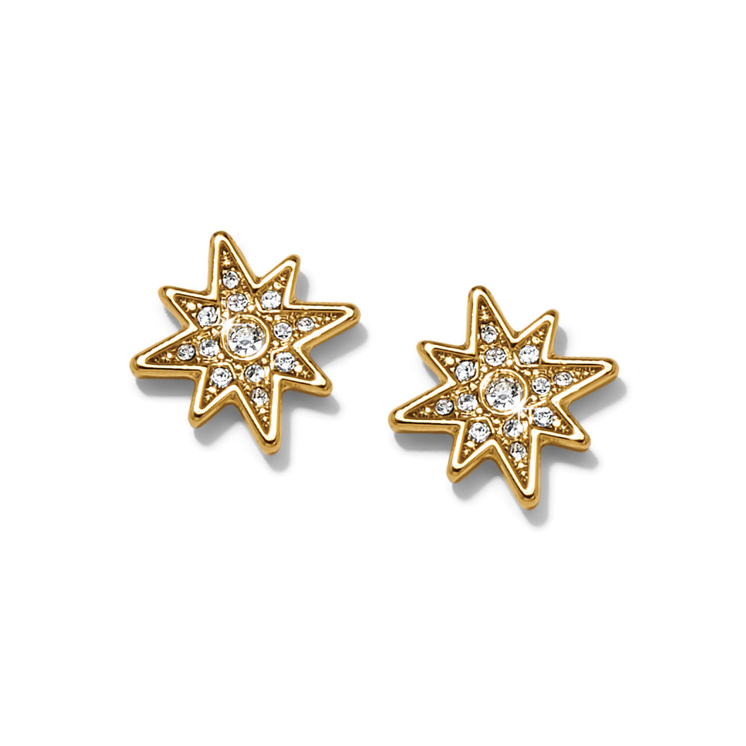 Brighton Enchanting Star Post Earrings-Gold