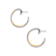 Brighton Ferrara Entrata Moon Small Hoop Earrings