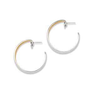 Brighton Ferrara Entrata Moon Large Hoop Earrings