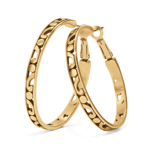 Brighton Contempo Large Hoop Earrings- Gold