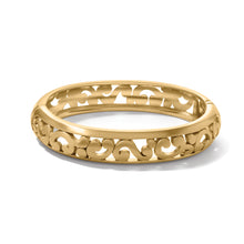 Brighton Contempo Medium Hinged Bangle- Gold