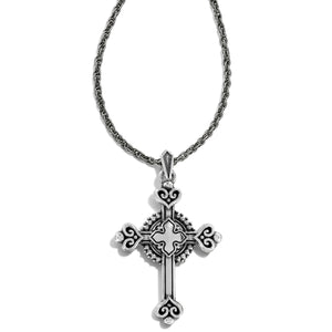 Brighton Alcazar Heart Small Cross Necklace
