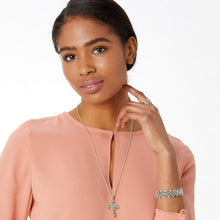 Brighton Alcazar Heart Small Cross Necklace