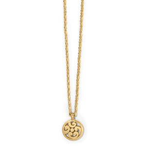 Brighton Contempo Medallion Petite Necklace- Gold